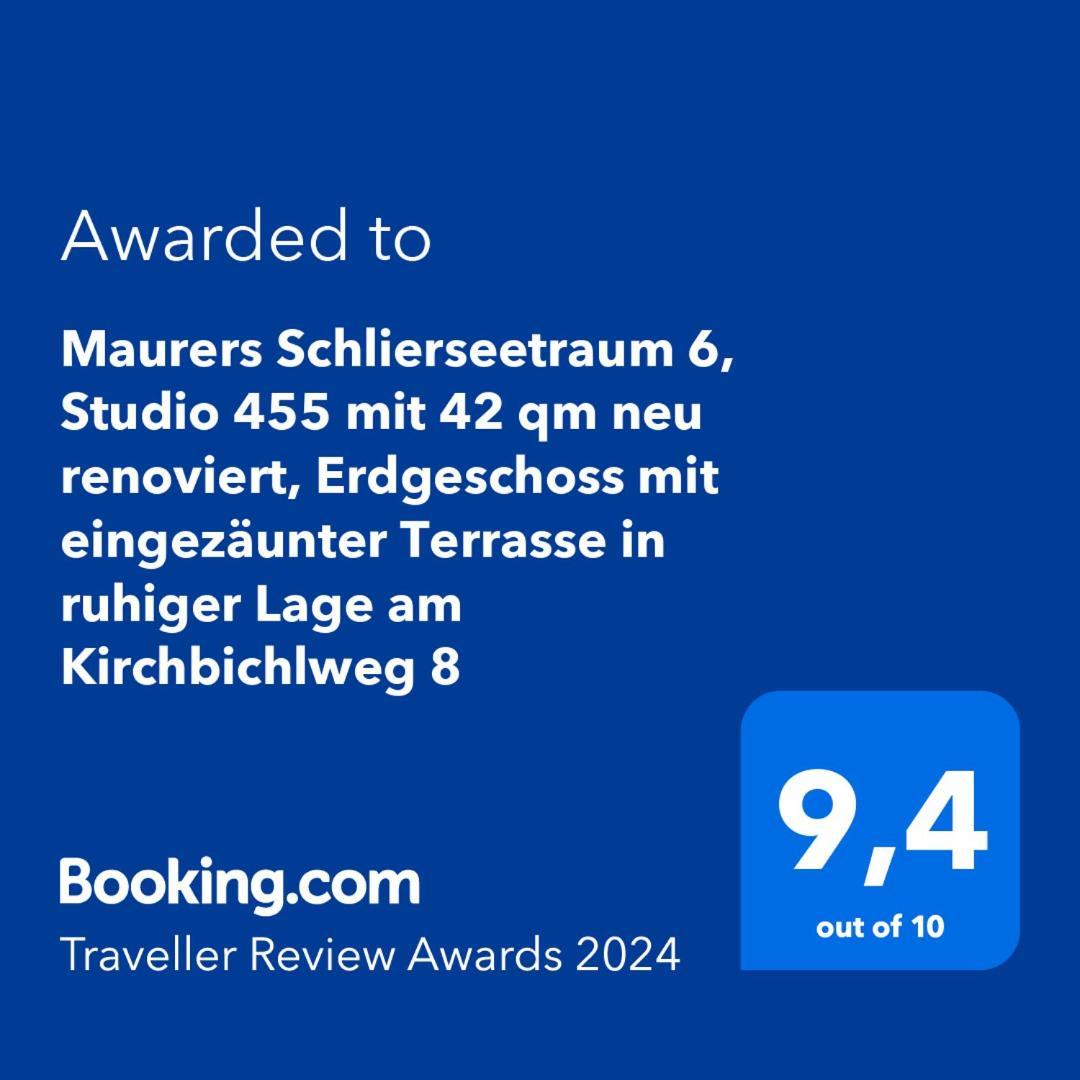 Maurers Schlierseetraum 6, Studio 455 Mit 42 Qm Neu Renoviert, Erdgeschoss Mit Eingezaeunter Terrasse In Ruhiger Lage Am Kirchbichlweg 8 외부 사진